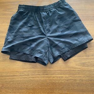 Men's Black Camo Shorts